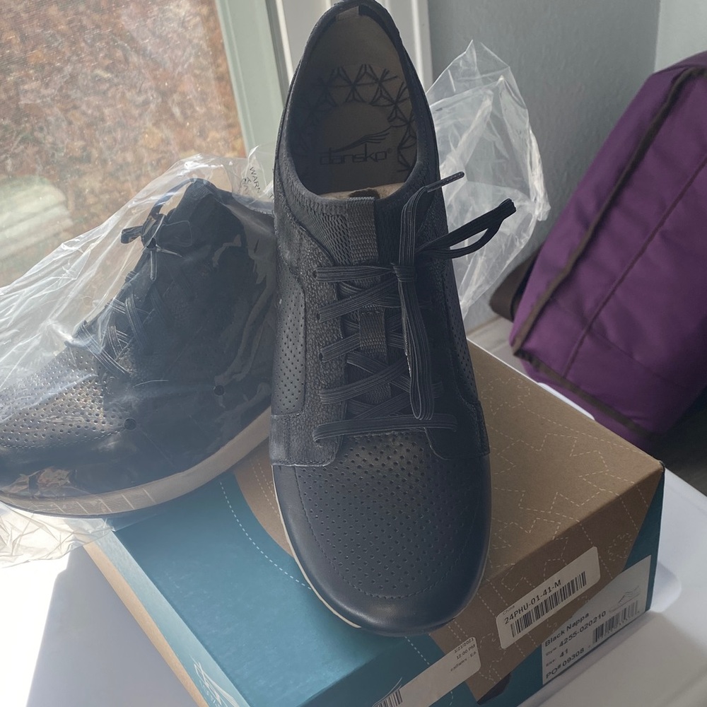 Dansko Black Nappa Athletic Shoes